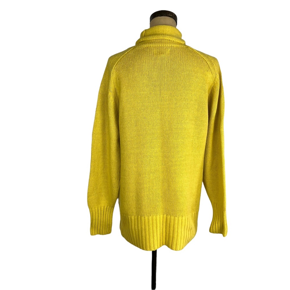 Lou & Grey mustard yellow NWT turtleneck knit sweater XS - Picture 4 of 7